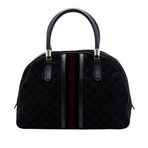Gucci Gg Suede Web Dome Handbag Pre- #272086G75B